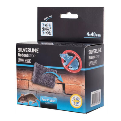 Silverline® Tetningsstalull Mot Rotte/Mus 4x40cm