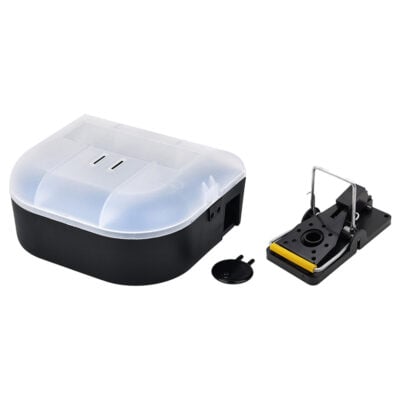 Sikker åtestasjon for musefelle | inkl. QuickSnap musefelle