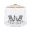 Mygg-/insektnett parasoll Hvit 230x1200