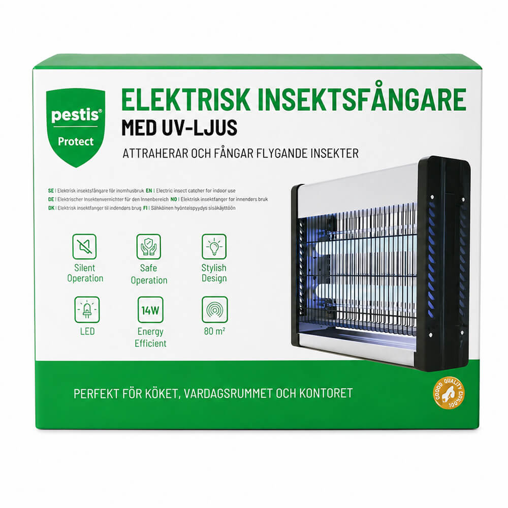 Elektrisk Insektdreper 2 x 6,5 W (LED) | Pestis Protect® Emballasje
