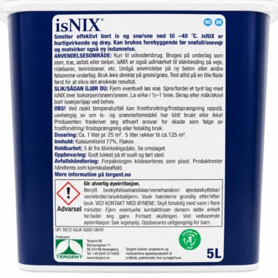 Snøsmeltemiddel -40°C 5 L (125 m²) | isNIX® - Bilde 2