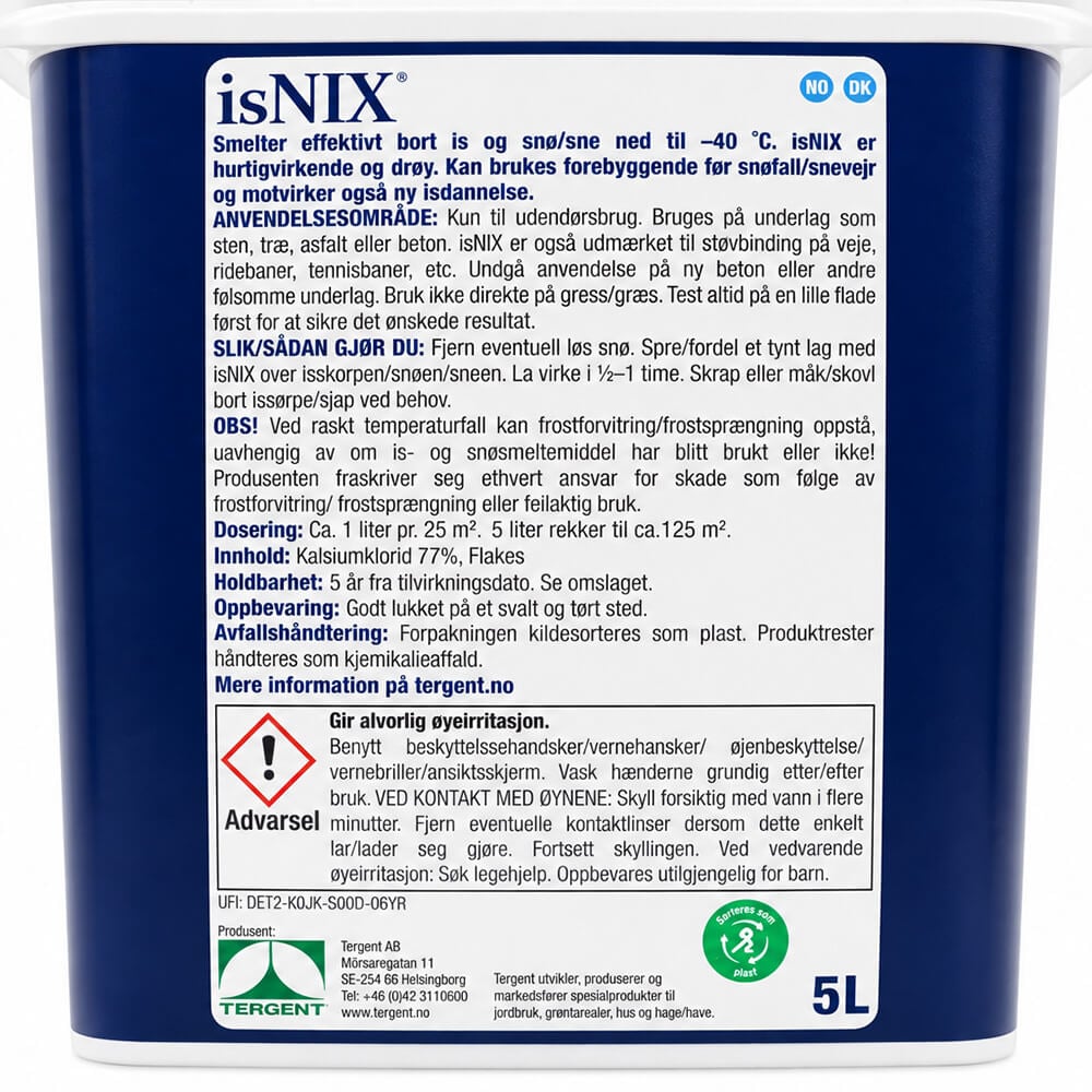 Snøsmeltemiddel -40°C 5 L (125 m²) | isNIX® - Bilde 2